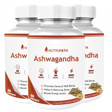 Nutripath Ashwagandha - 3 Bottle 